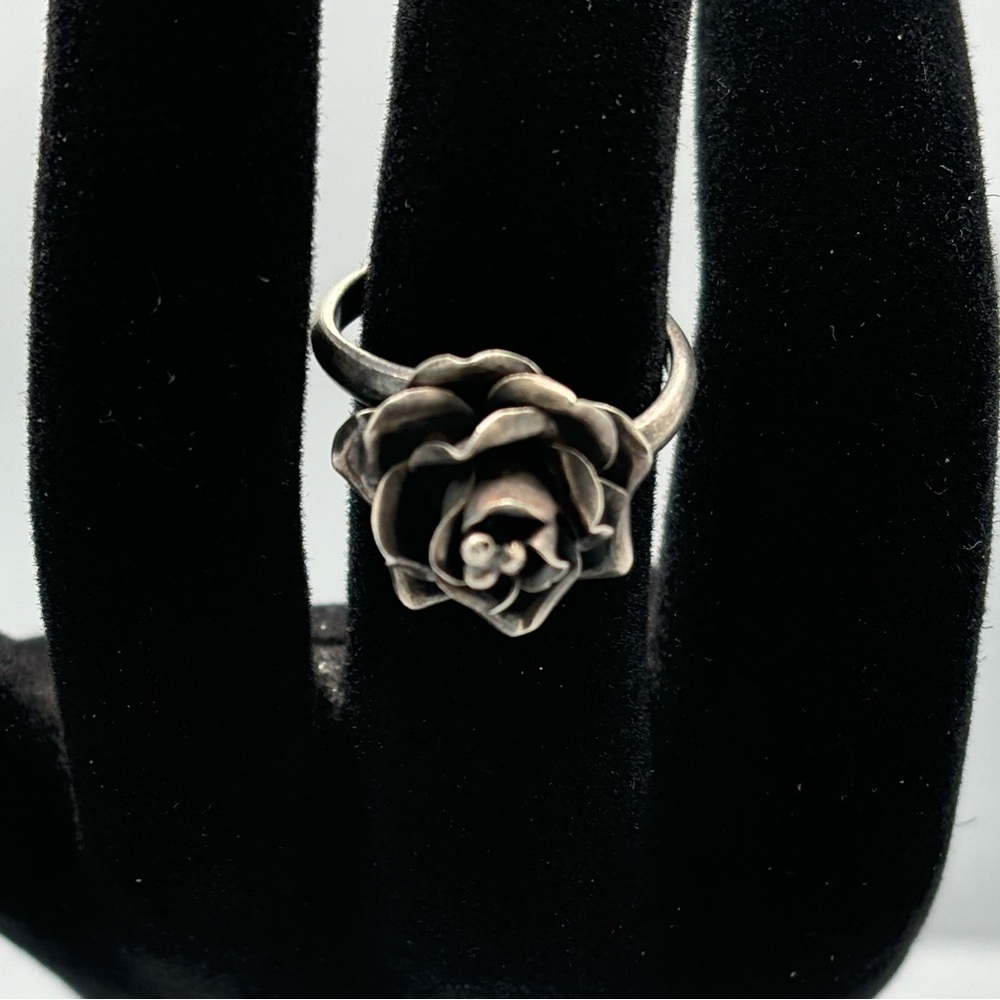 Silver Rose Ring - image 2